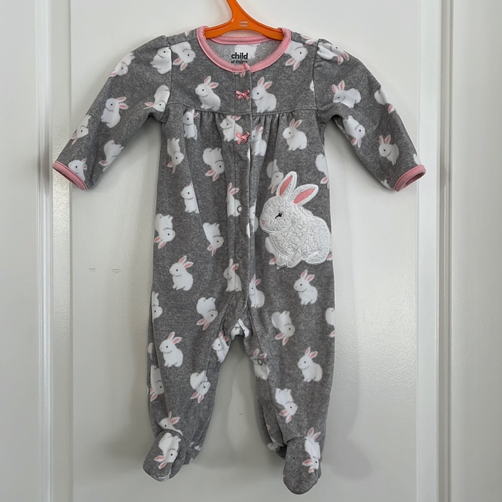 Carters bunny fleece sleeper size 3-6m
